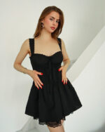 Cherna Roklya Korset S Dantela Pilini 0213001939 1