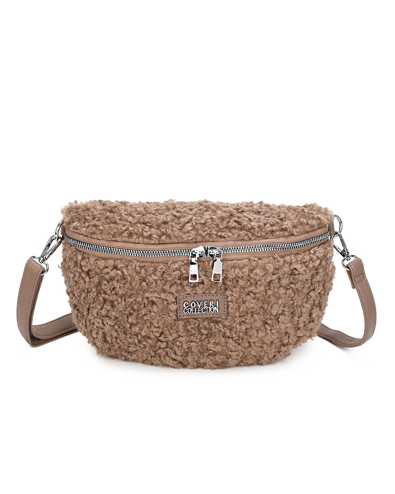 Чанта за кръст “BANANA“ бежова